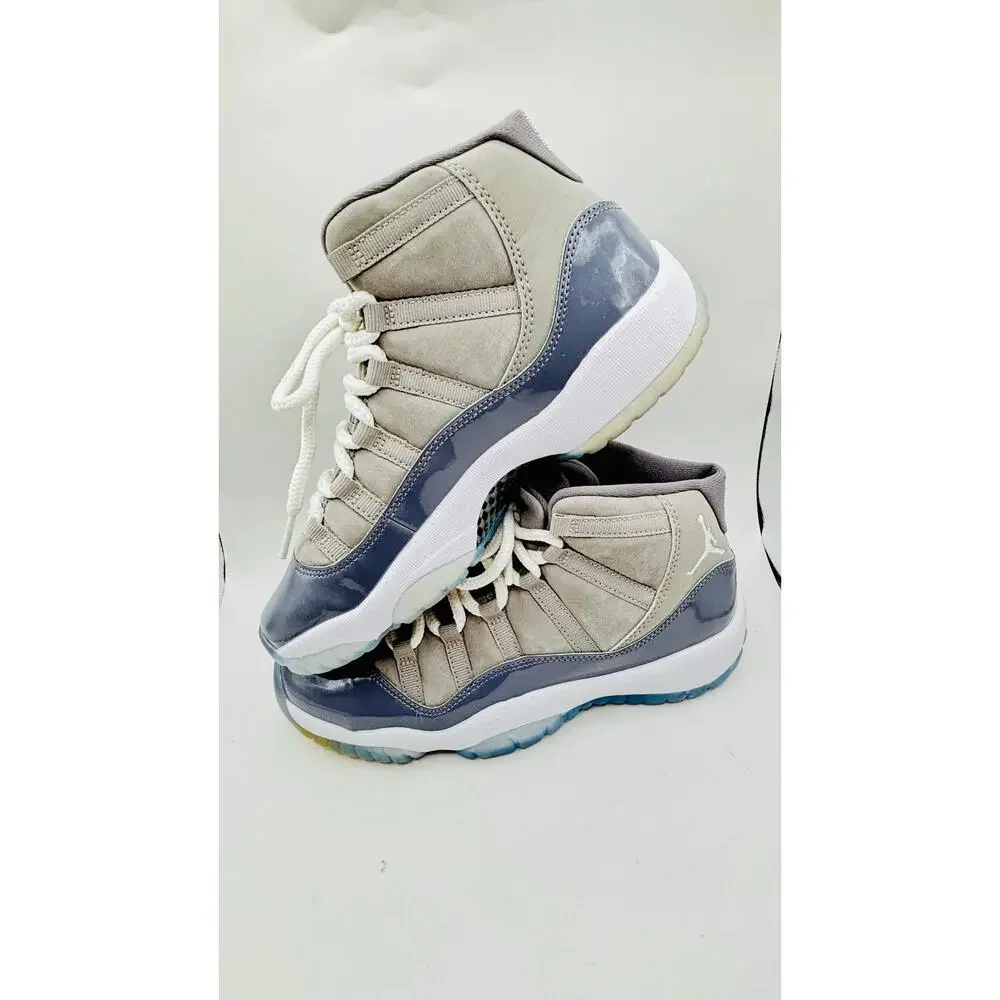 Nike Air Jordan 11 Retro 2021 athletic sneakers shoes Cool Grey sz 6Y women 7.5